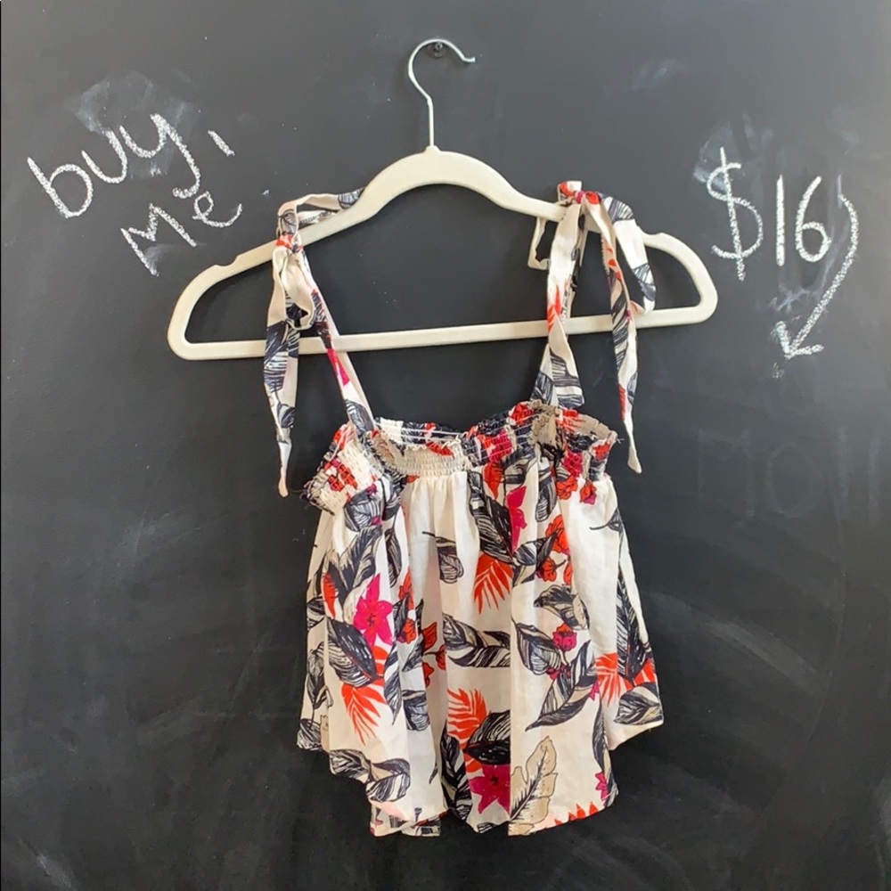 Floral flowy tank top